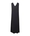 Fabiana Filippi V-neck Sleeveless Dress In Black