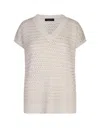 Fabiana Filippi Women's Cotton Crochet Jumper With Sequins Sweater