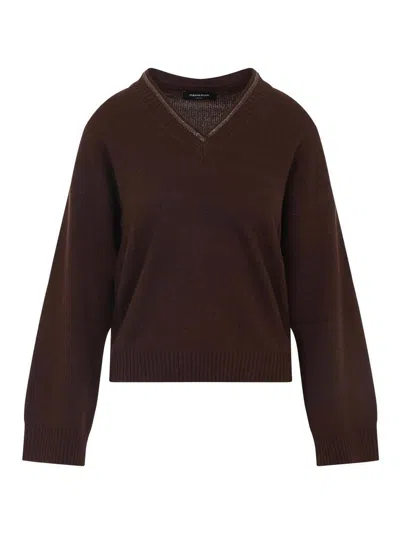 FABIANA FILIPPI V NECK SWEATER