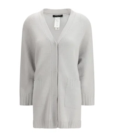 Fabiana Filippi V-neck Sweater In Gray