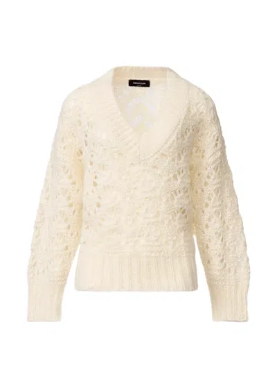 Fabiana Filippi Platinum Mohair Sweater In Neutral