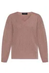 Fabiana Filippi V-neck Sweater In Pink