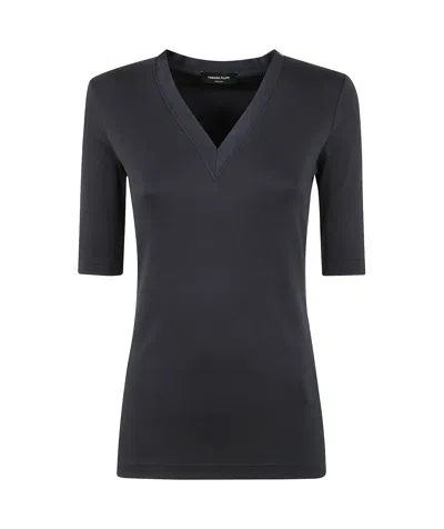 Fabiana Filippi V-neck Tshirt In Night Blue