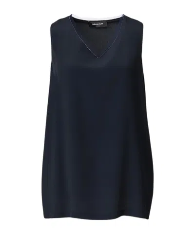 Fabiana Filippi V-neck Vest In Blue