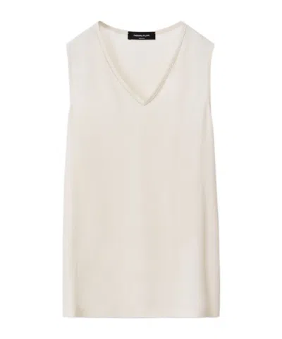Fabiana Filippi V-neck Vest In White