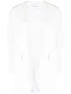 Fabiana Filippi Fitted Single-breasted Button Blazer In Weiss