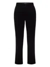 Fabiana Filippi Velvet Cotton Trousers In Black