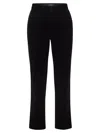 Fabiana Filippi Velvet-textured Regular Fit Trousers With Side Pockets