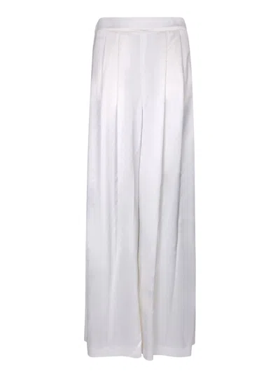Fabiana Filippi Vents Detailed Wide Pants In White