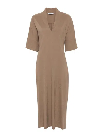 Fabiana Filippi Vestido Midi - Marrón