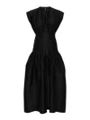 Fabiana Filippi Pleated Maxi Dress In Black