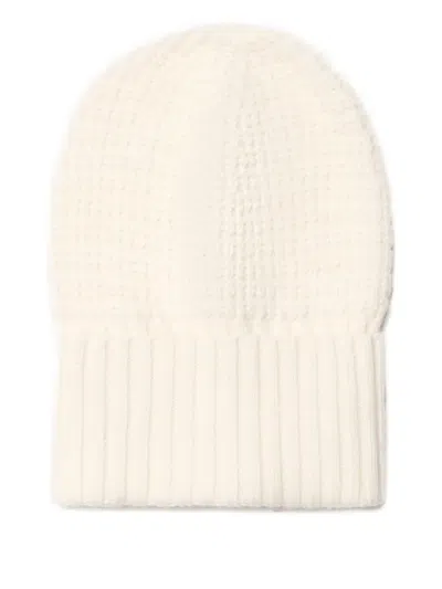 Fabiana Filippi Virgin Wool Beanie Hat In White