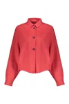 Fabiana Filippi Drop-shoulder Buttoned Shirt In Red