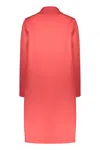 Shop Fabiana Filippi Virgin Wool Blend Coat In Red