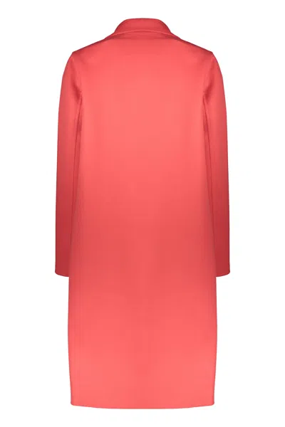 Fabiana Filippi Virgin Wool Blend Coat In Pink