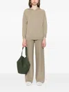 Fabiana Filippi Virgin Wool-blend Hoodie In Neutral