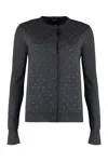 Fabiana Filippi Coreana Rhinestone Studded Cardigan Sweater