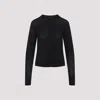 Fabiana Filippi Virgin Wool Cardigan Mini-sequins In Black