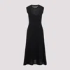 Fabiana Filippi Sleeveless A-line Evening Dress With Subtle Sparkle In Black