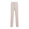 Fabiana Filippi Straight Leg Wool Blend Pants With Pockets