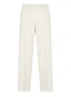 Fabiana Filippi Stretch Wool Jogging Track Pants In Neutrals