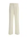 Fabiana Filippi Wide-leg Cashmere Knitted Trousers In Vaniglia
