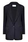 Fabiana Filippi Notched-lapel Single-breasted Blazer In Blue
