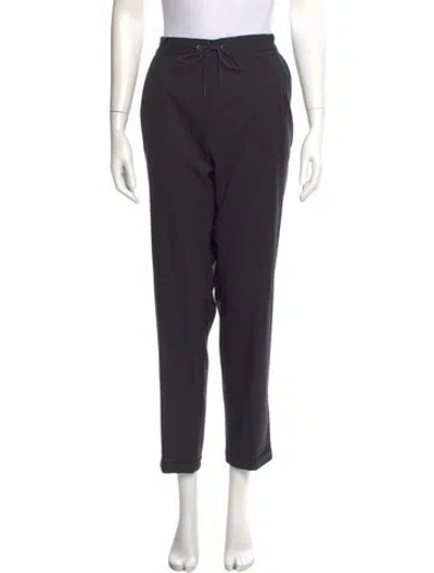 Pre-owned Fabiana Filippi Virgin Wool Straight Leg Pants In Gray