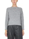 Fabiana Filippi Wool-cashmere Blend Sweater With Ribbed Hem