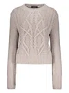 Fabiana Filippi Virgin Wool Sweater In Grau