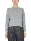 Fabiana Filippi Virgin Wool Sweater In Gray