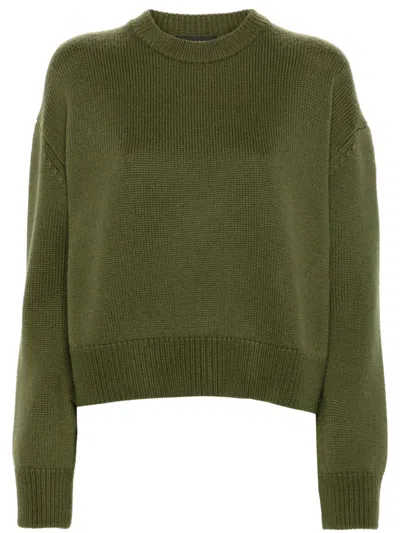 Fabiana Filippi Virgin Wool Sweater In Green