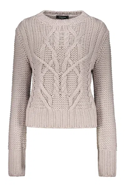 Fabiana Filippi Virgin Wool Sweater In Grey