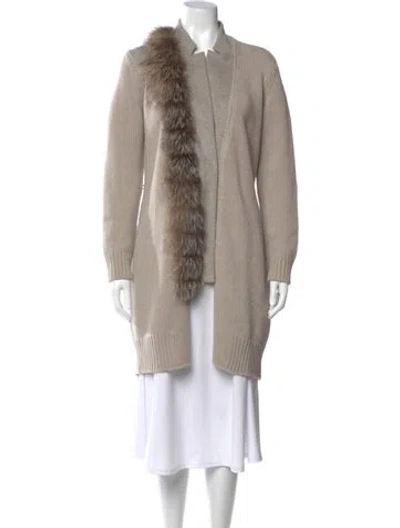 Pre-owned Fabiana Filippi Virgin Wool Sweater In Neutral