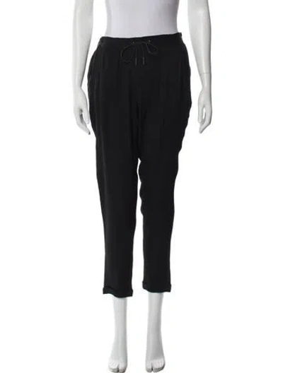 Pre-owned Fabiana Filippi Virgin Wool Sweatpants In Black