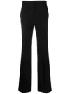 Fabiana Filippi Virgin-wool Tailored Trousers In Black