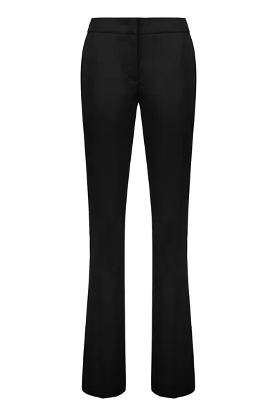 Fabiana Filippi Virgin Wool Trousers In Black