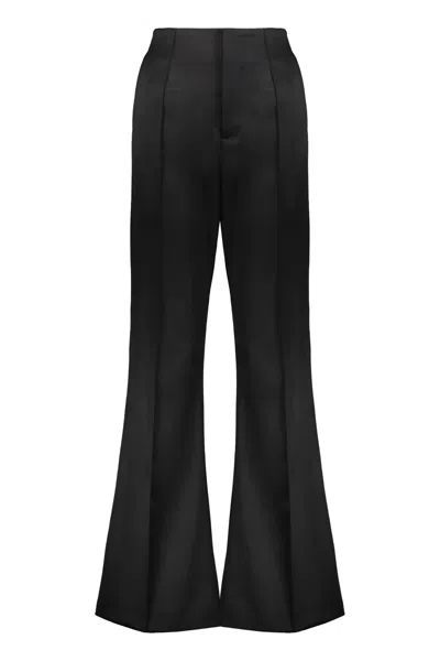 Fabiana Filippi Virgin Wool Trousers In Black