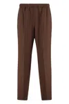 Fabiana Filippi Elastic-waist Side-seam Trousers In Brown