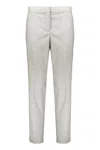 Fabiana Filippi Virgin Wool Tapered Trousers In Grey