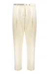 Fabiana Filippi Virgin Wool Trousers In Panna