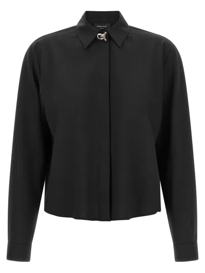 Fabiana Filippi Virgin Wool Women's Blouse In Black
