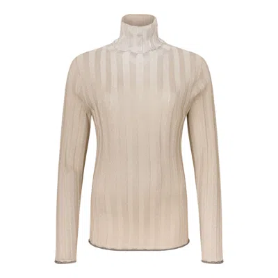 Fabiana Filippi Viscosa Poliestere Sweater In Neutral