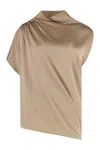 Fabiana Filippi Viscose Blend Blouse In Brown