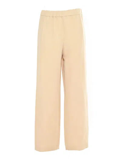 Fabiana Filippi Viscose Linen Jogging Trousers In Neutral