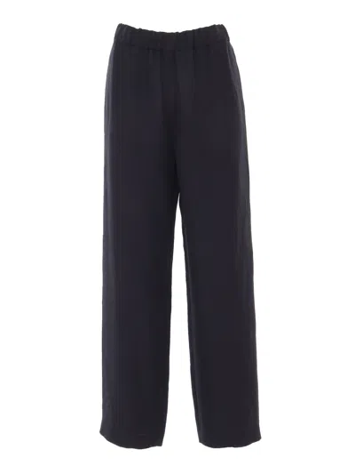 Fabiana Filippi Viscose Linen Jogging Trousers In Black