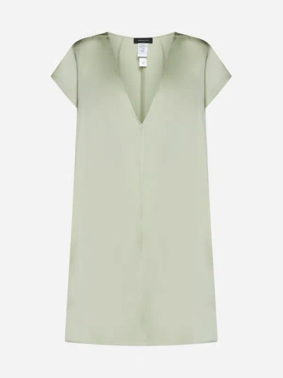 Fabiana Filippi V-neck Long Top In Green