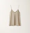Fabiana Filippi Brown Viscose Top In Clay