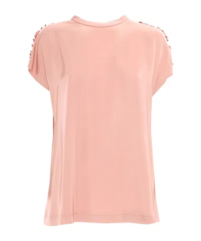 FABIANA FILIPPI FABIANA FILIPPI SHORT SLEEVED RUFFLE-TRIM T-SHIRT