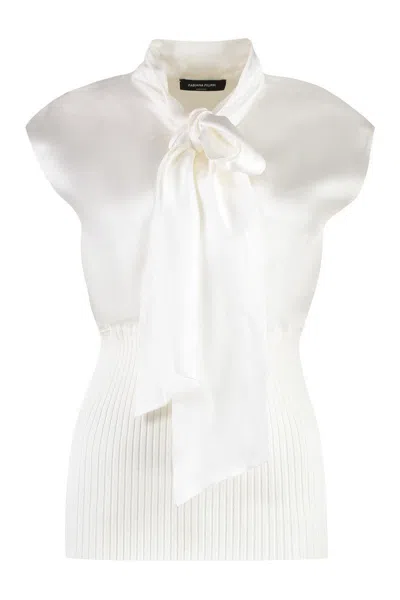 Fabiana Filippi Viscose Top In White